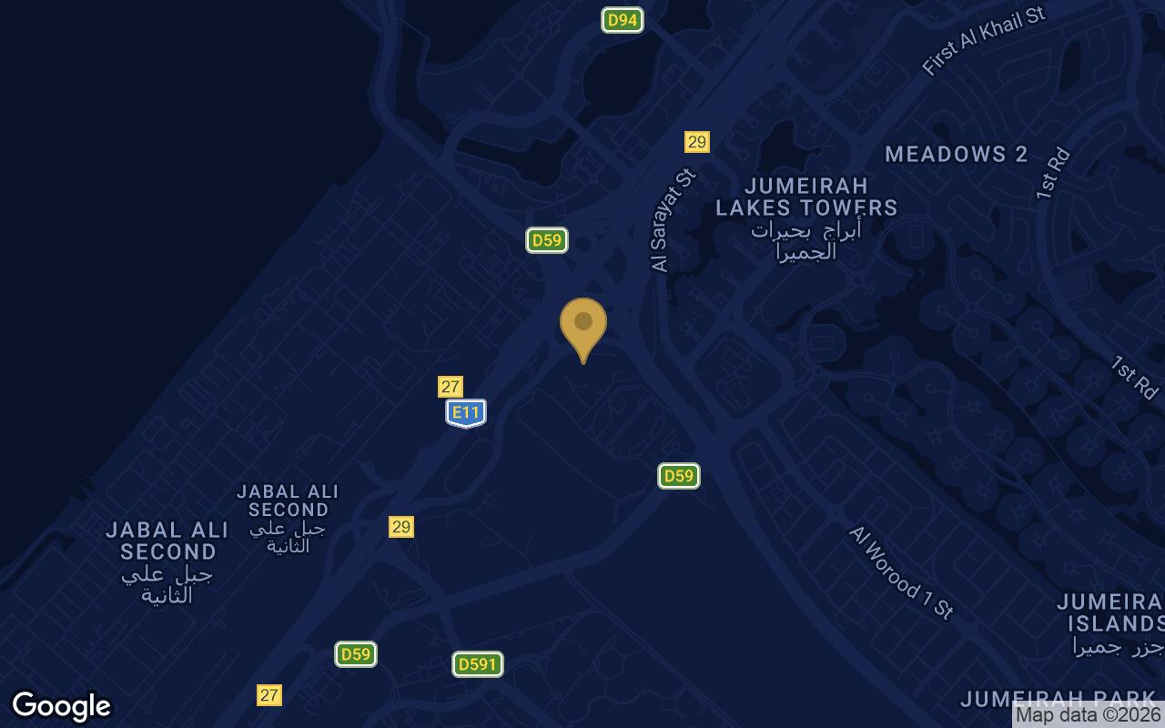 Map of The Tranquil at Sobha Central in Discovery Gardens