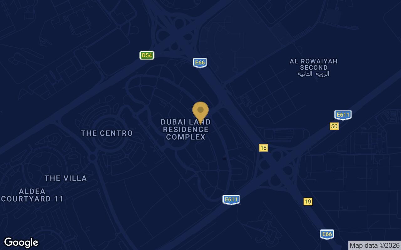 Map of Ivy Gardens in Dubai Land Residence Complex