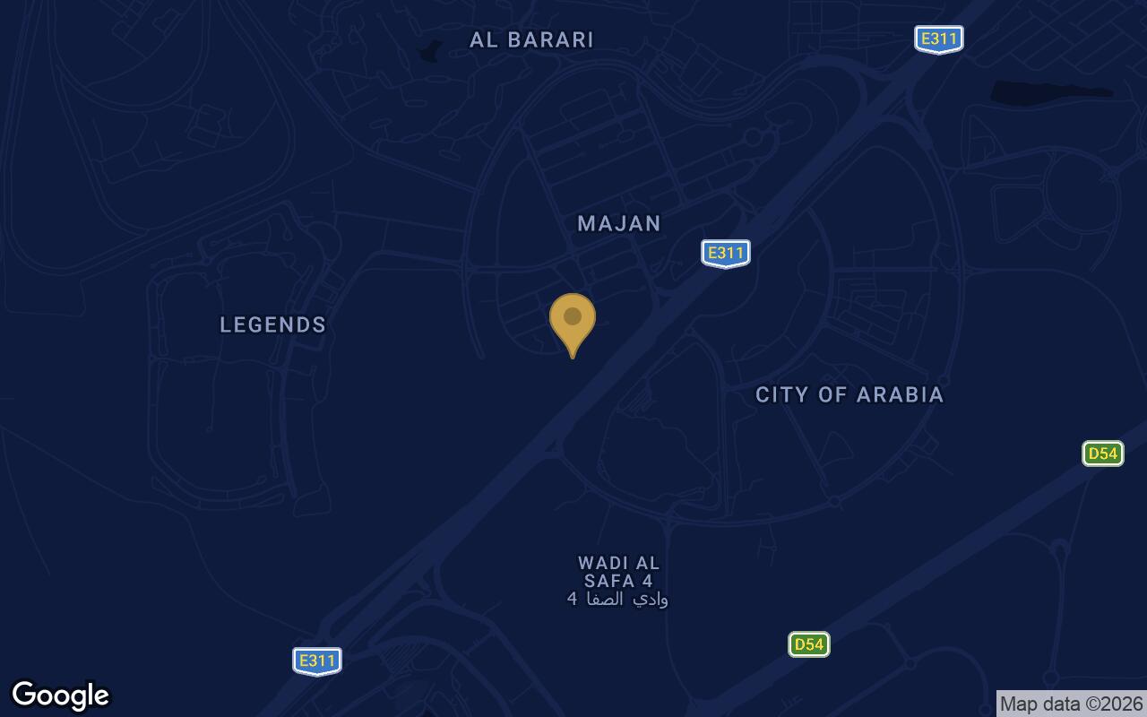 Map of Binghatti Titania in Majan