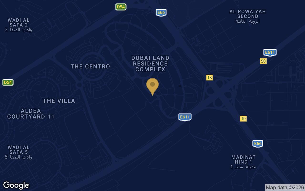 Map of Le Blanc in Dubai Residence Complex