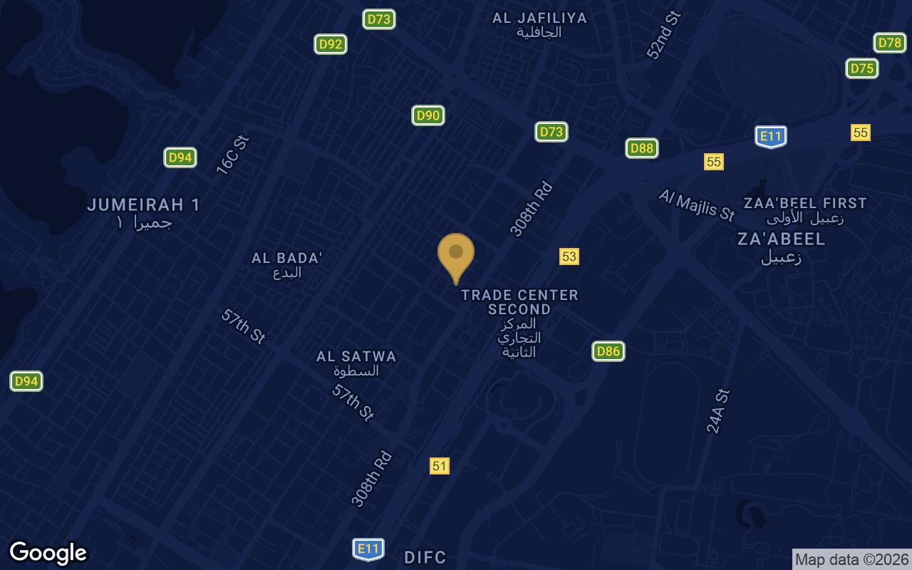 Map of Elmora in Jumeirah Garden City