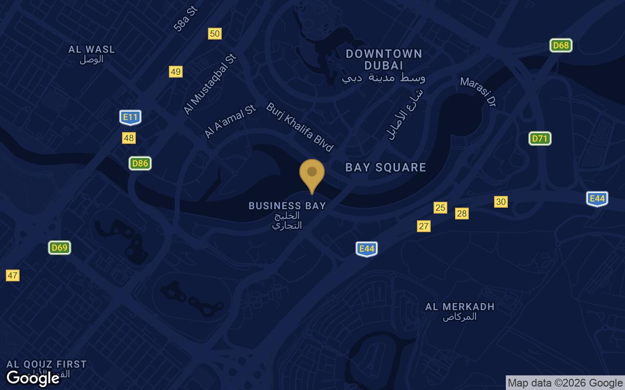 Map of Eywa Way of Water in Business Bay