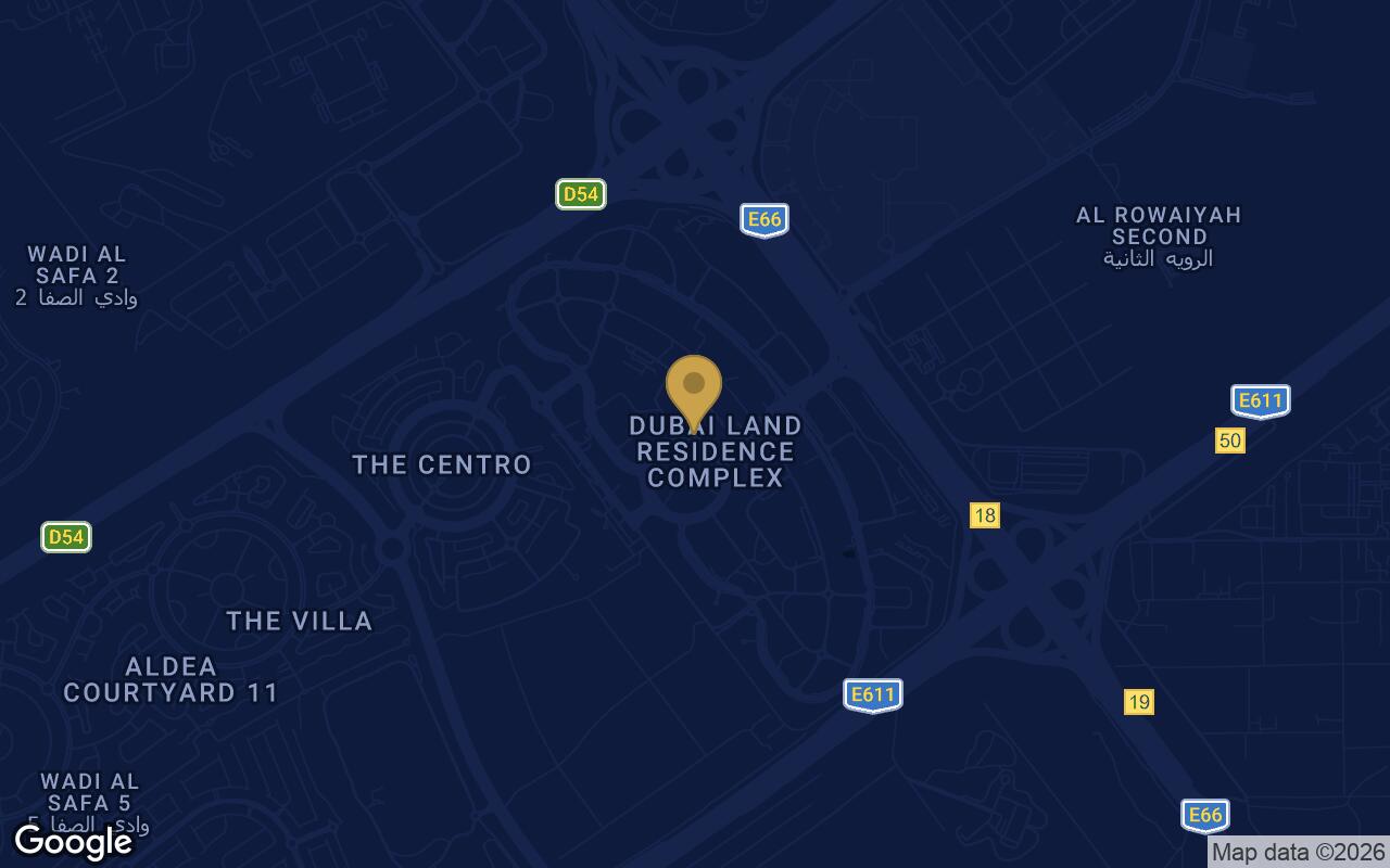 Map of Empire Gardens in Dubai Land Residence Complex