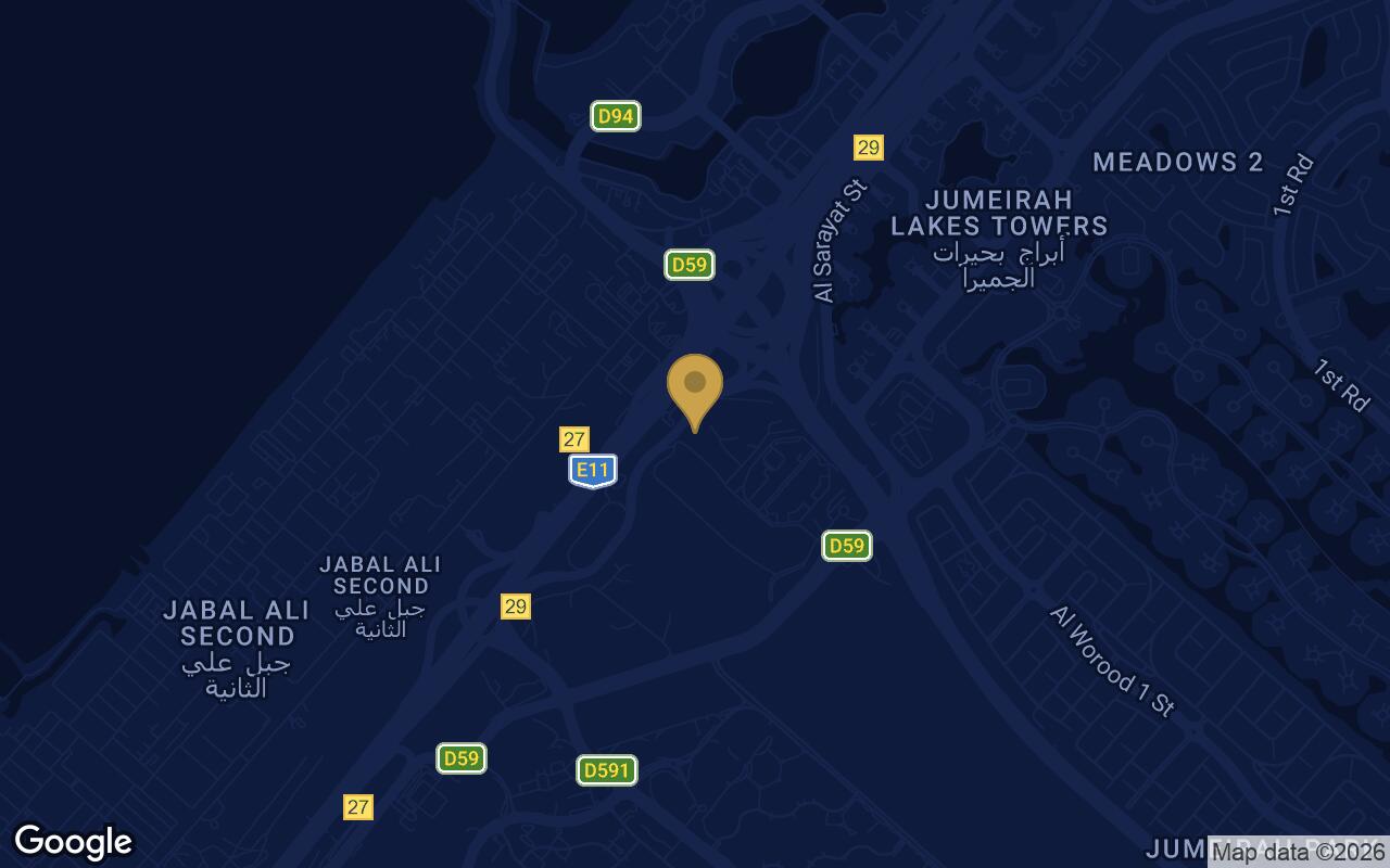 Map of The Mirage at Sobha Central in Dubai Marina
