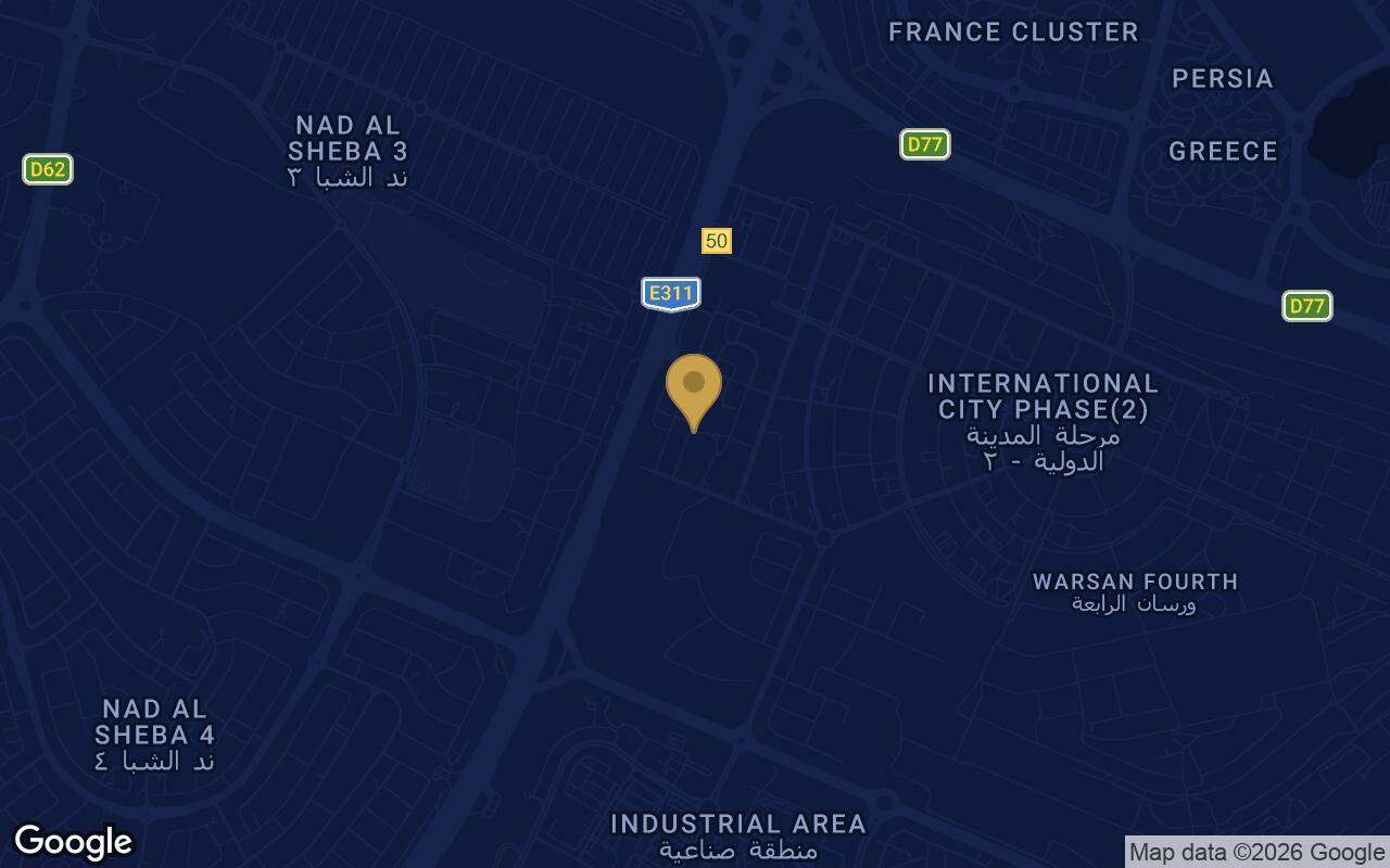 Map of Zyra Hills in Al Warsan Fourth