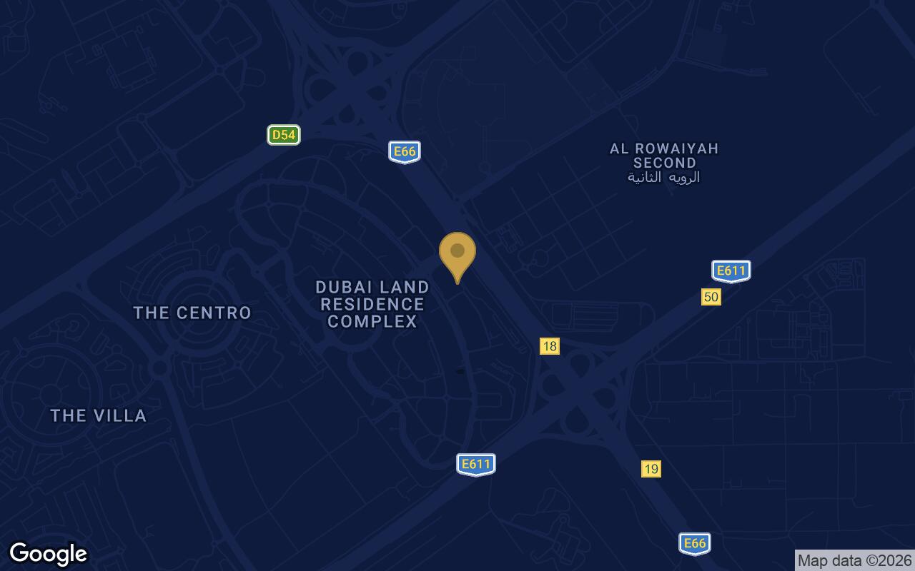 Map of Samana Boulevard Heights in Dubai Land Residence Complex