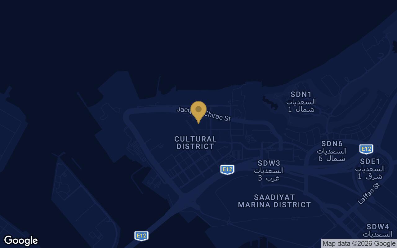Map of The Row Saadiyat in Al Saadiyat Island