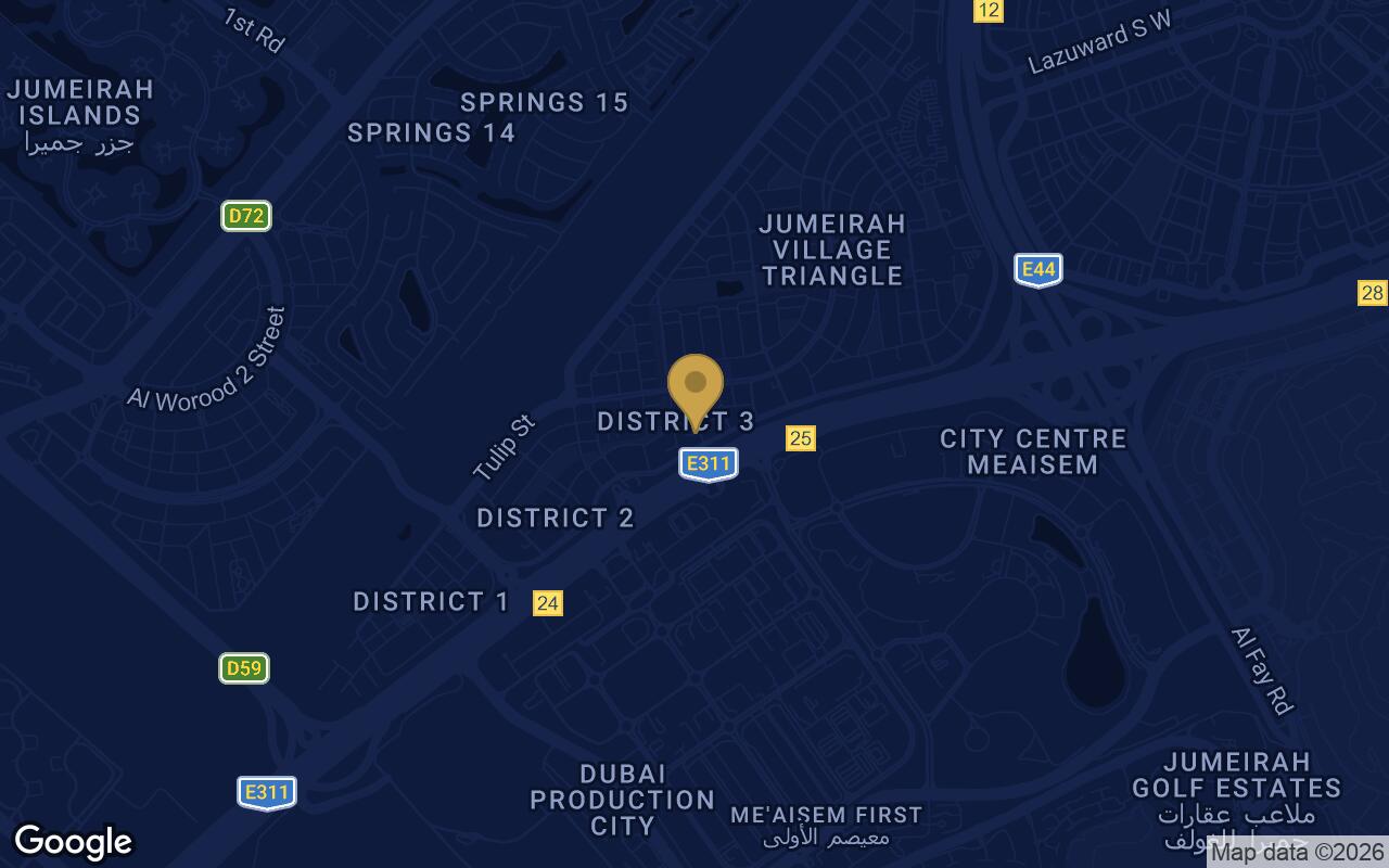 Map of ELAR1S Rise in JVC (Jumeirah Village Circle)