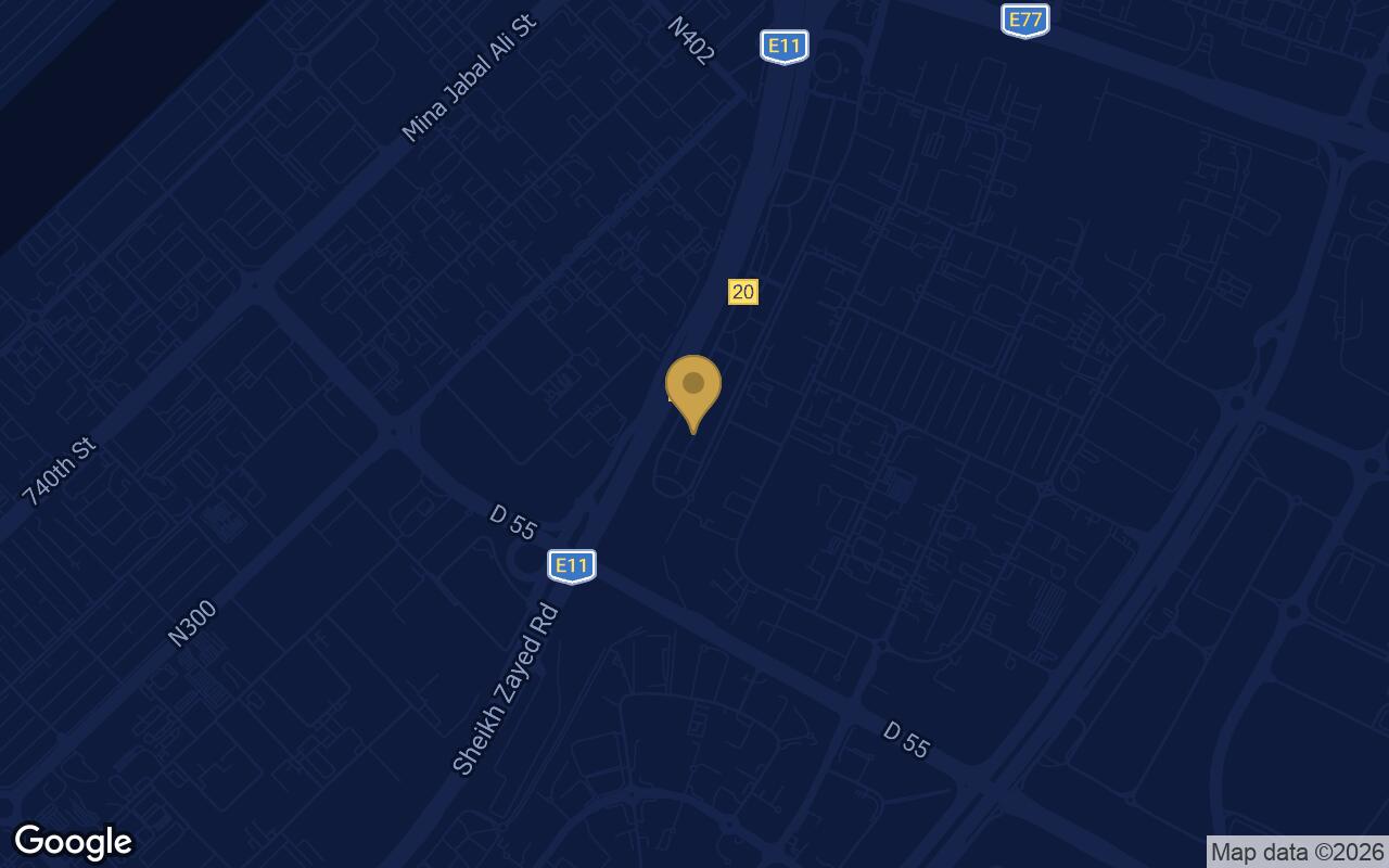 Map of MetroPoint in Jabal Ali Industrial Second