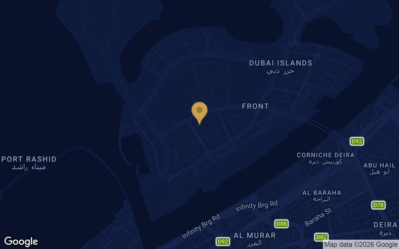 Map of The Tides in Dubai Islands