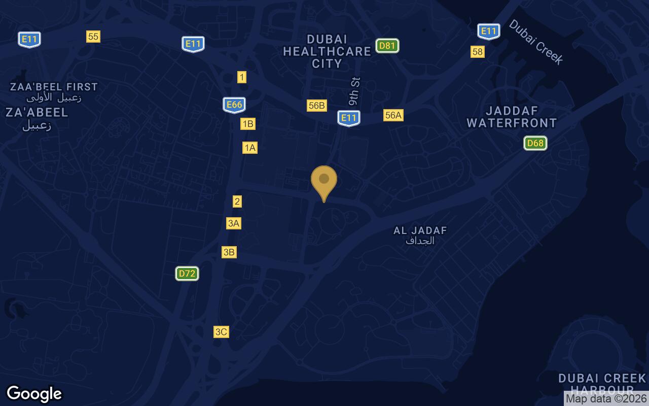 Map of Binghatti Cullinan in Al Jadaf