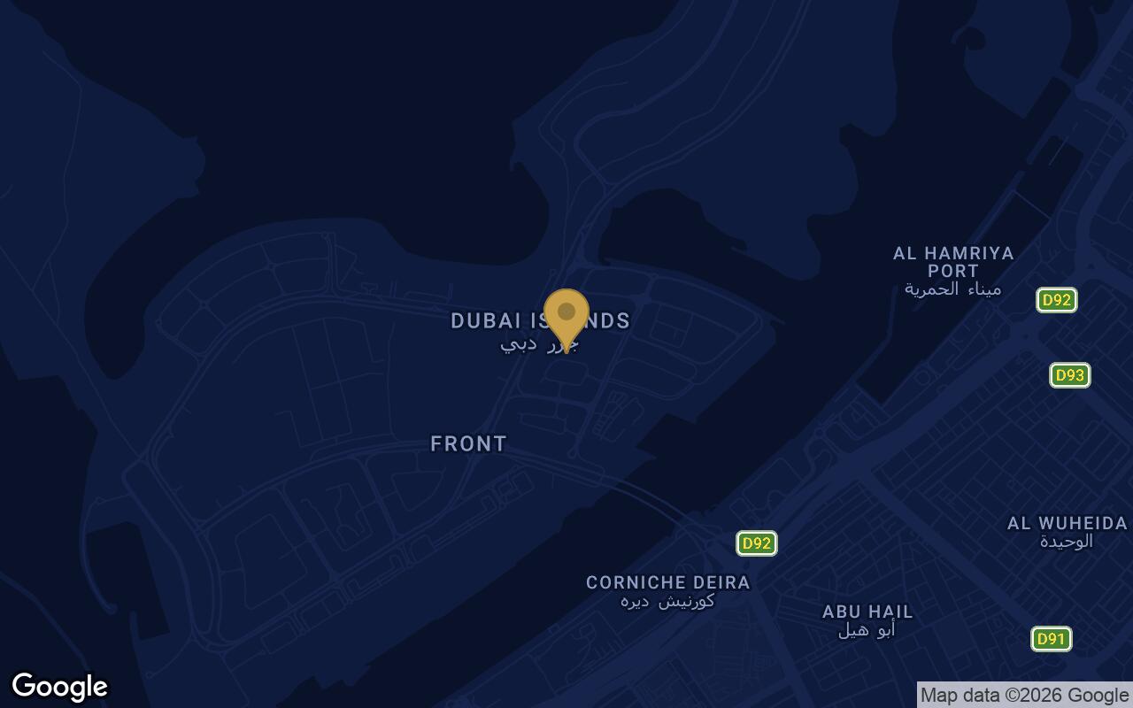 Map of Villa Del Garda in Dubai Islands
