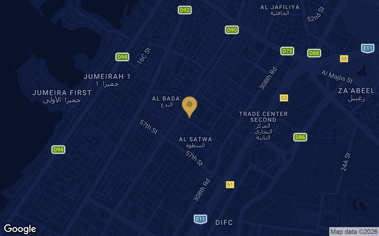 Map of Vibe in Al Satwa