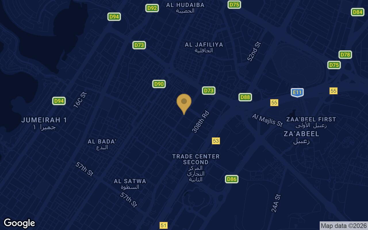 Map of Rabdan Gardens in Al Satwa