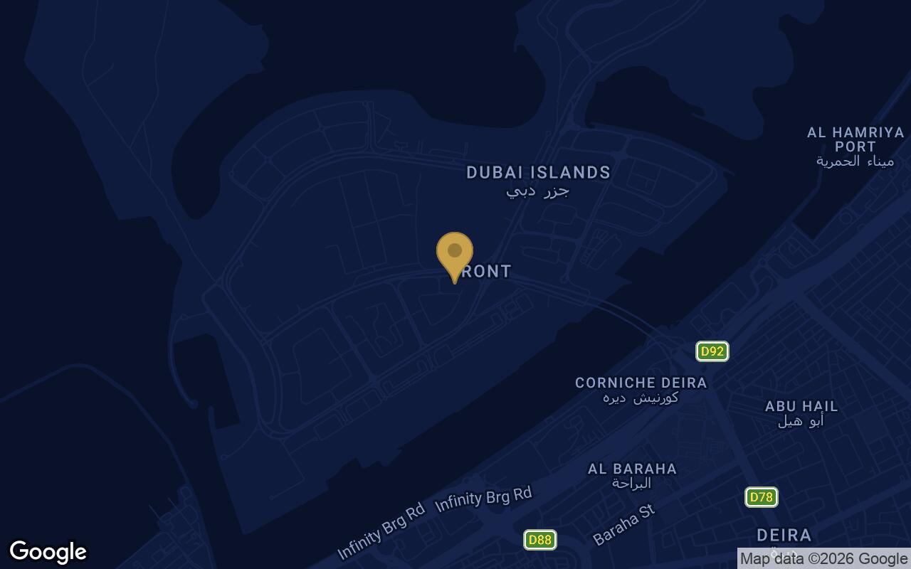 Map of Kaia Residences in Dubai Islands