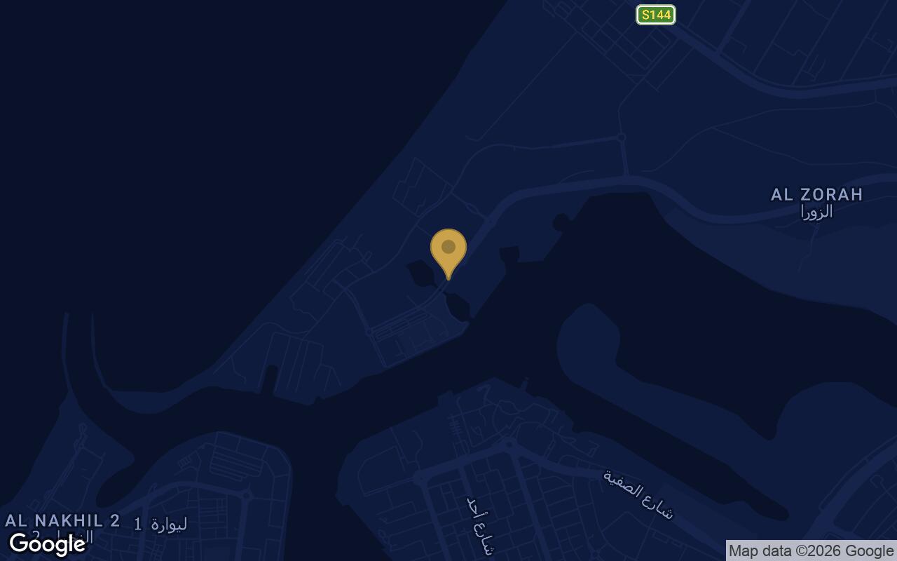 Map of Canterbury Waterfront in Al Zorah