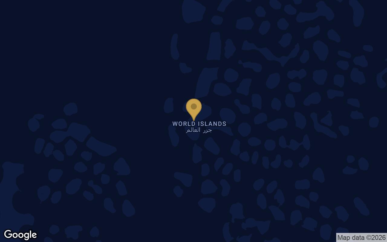 Map of Artist Hotel in The World Islands