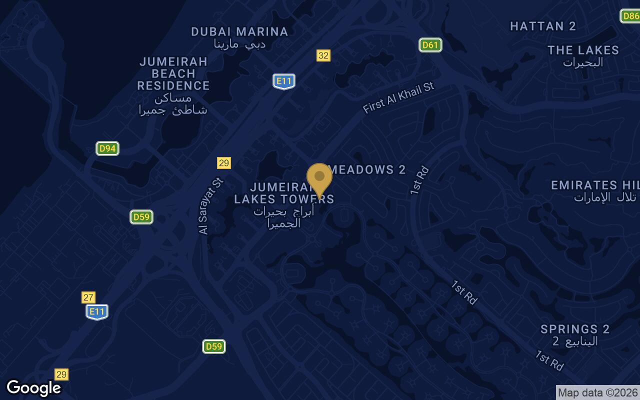 Map of Serenia District East Residences in Jumeirah Islands