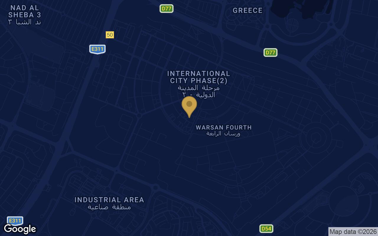Map of 27 East End Garden Residences in Warsan Fourth