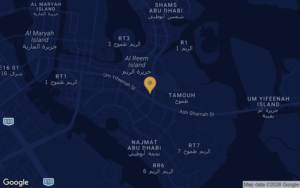 Map of A1LA Residence in Al Reem Island