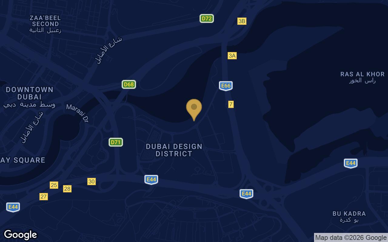 Map of Artistry One Residences in DDD (Dubai Design District)