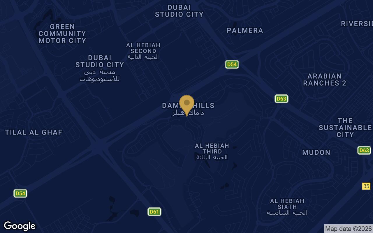 Map of Damac Hills - Ivory in Damac Hills