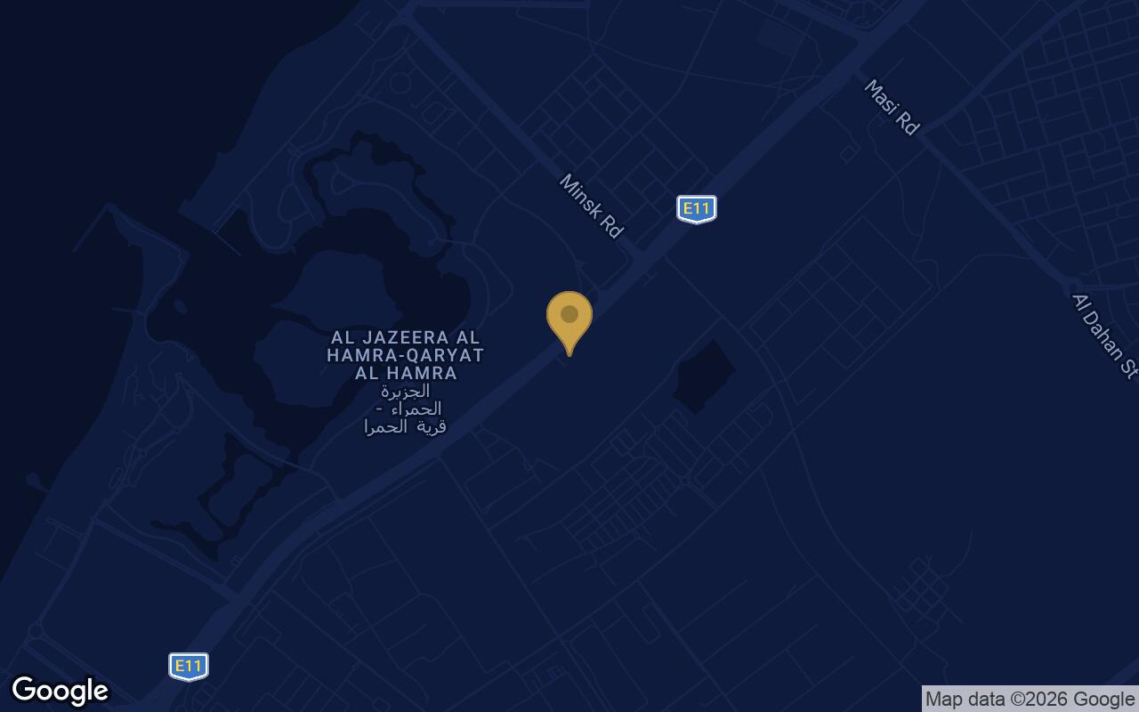Map of Radisson Blu RAK Central in Al Hamra Village