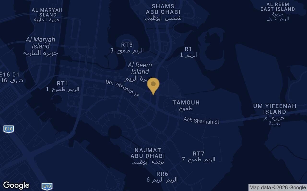 Map of Rotana Residences North Tower in Al Reem Island