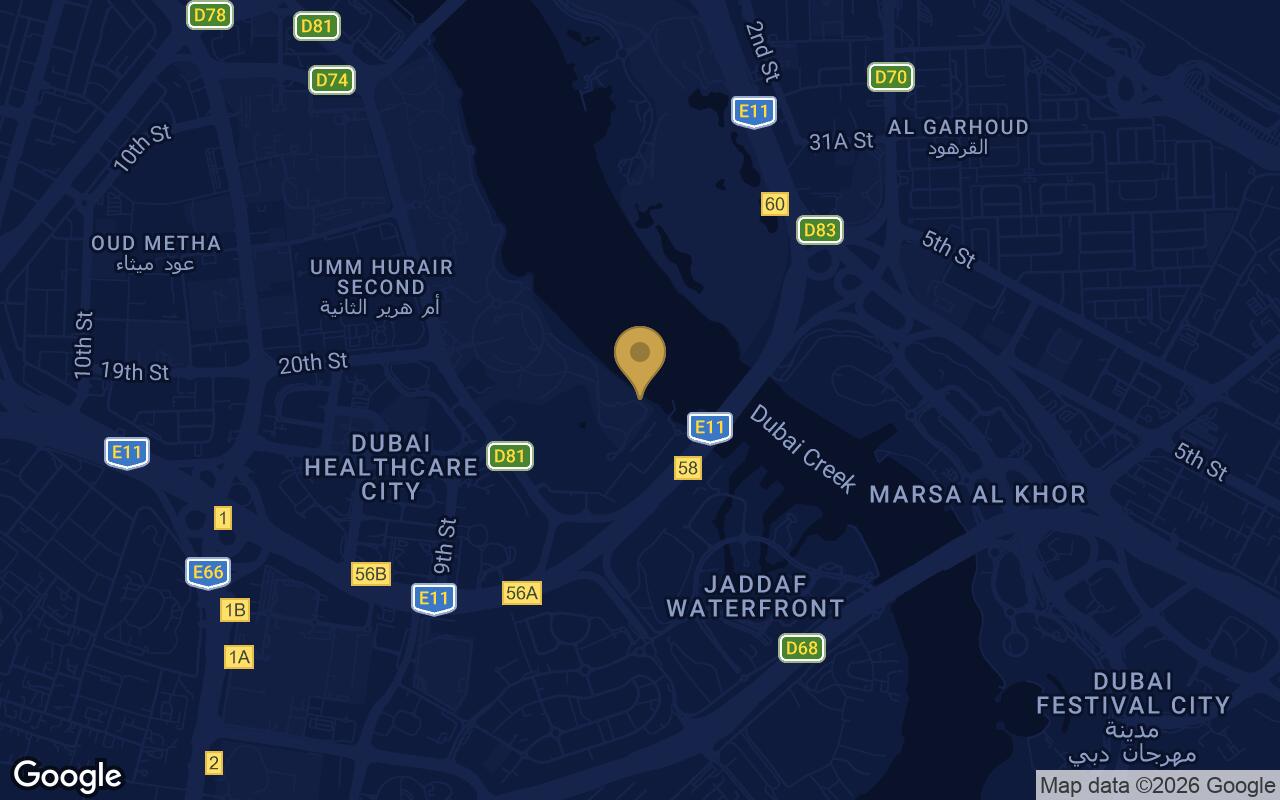 Map of Meriva Gardens in Dubai Islands