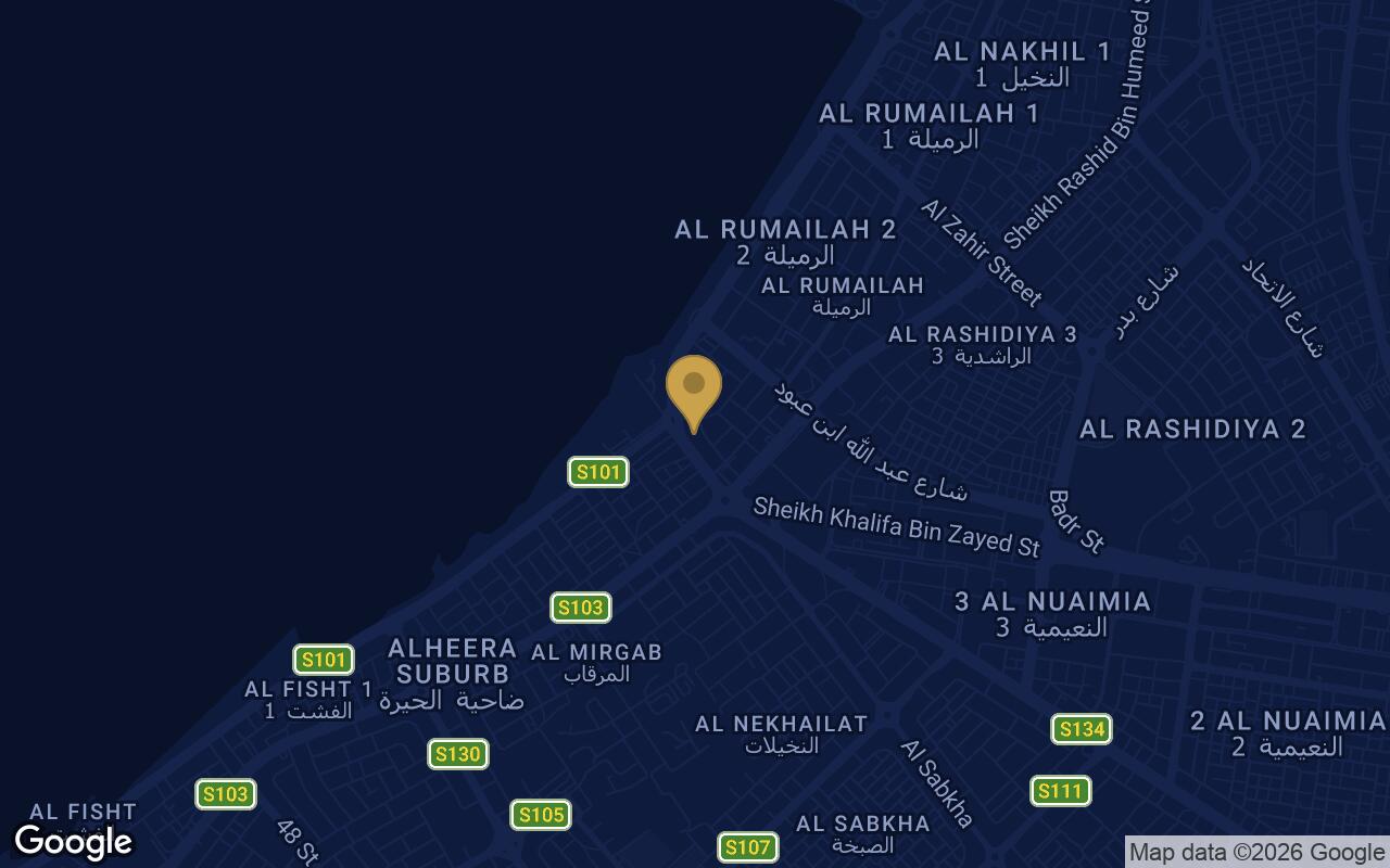 Map of Amwaj Tower in Al Rumailah