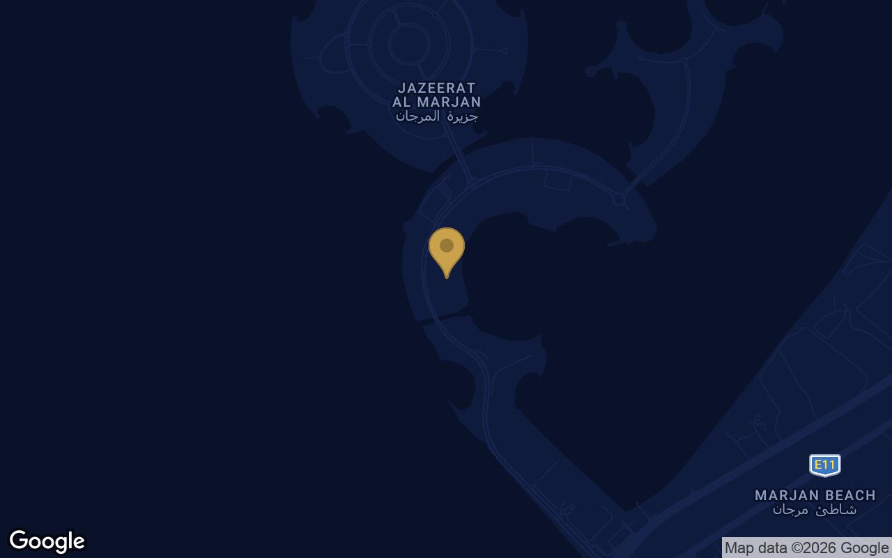 Map of Karl Lagerfeld Beach Residences in Al Marjan Island