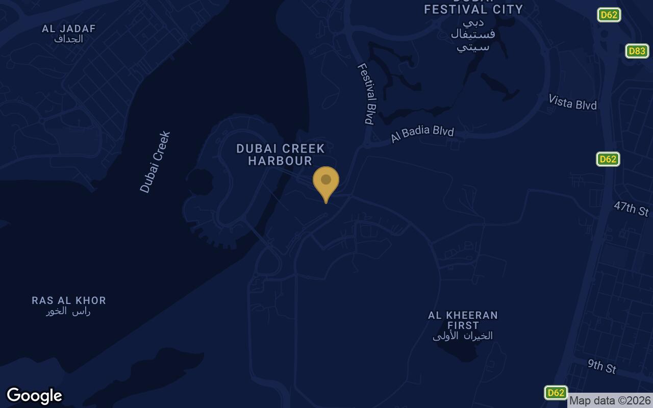 Map of Moor at Creek Beach in Dubai Creek Harbour