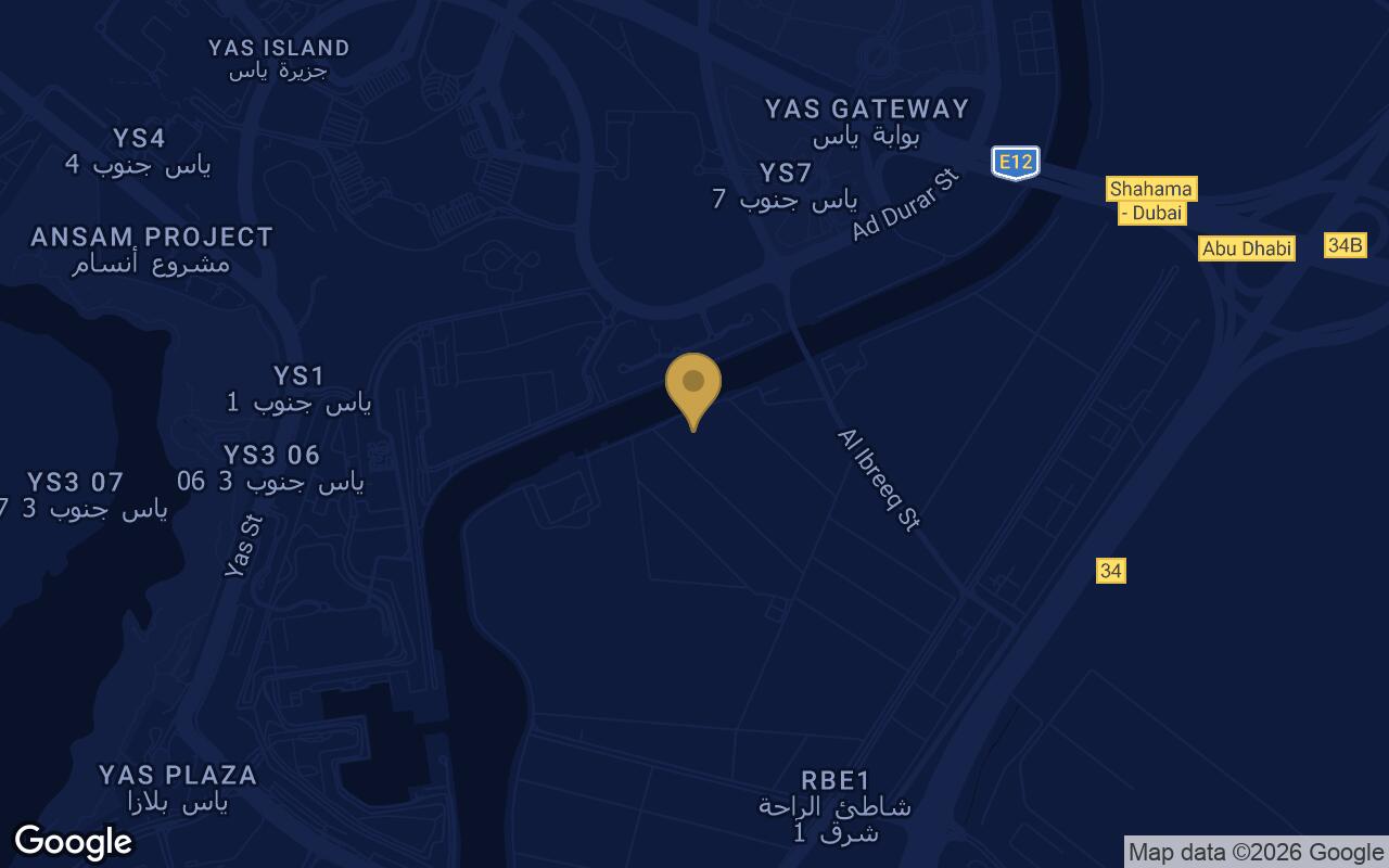 Map of Manchester City Yas Residences by Ohana in Al Rahah