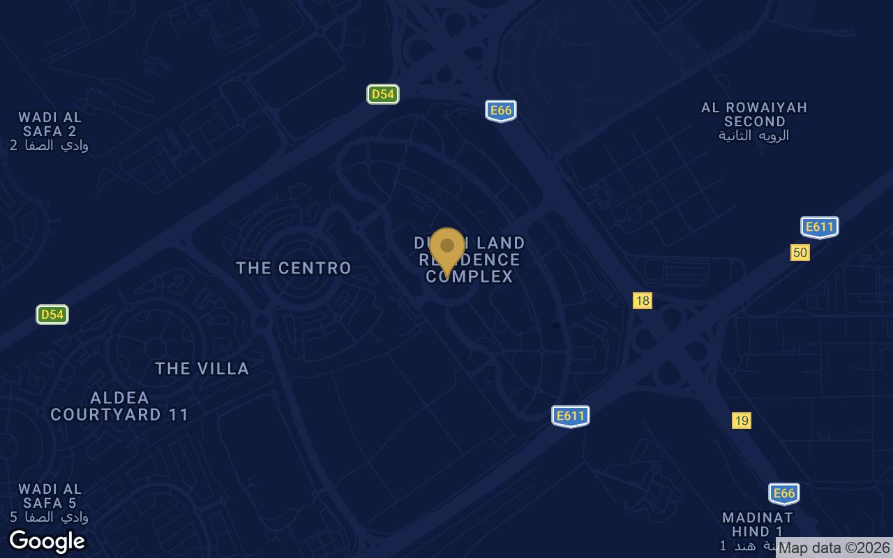 Map of The WOW Tower in Dubai Land Residence Complex