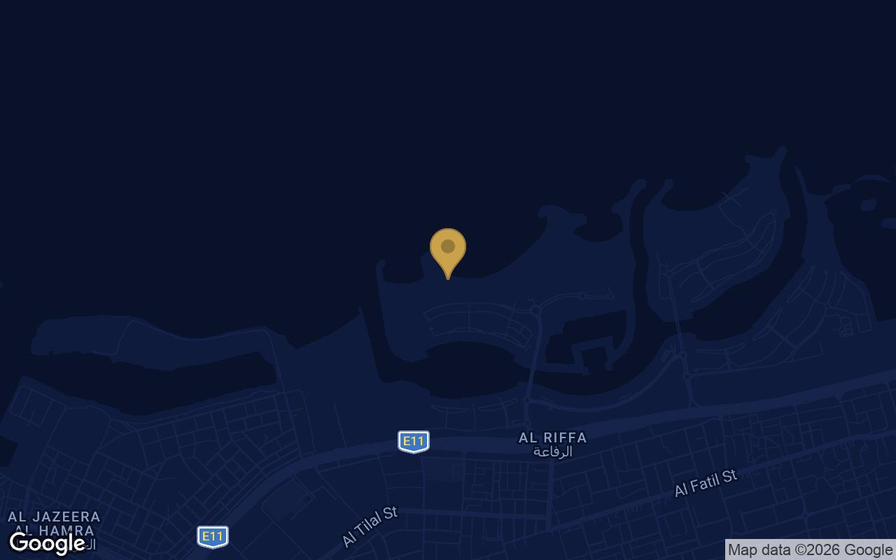 Map of Armani Beach Residences by RAK in Mina Al Arab