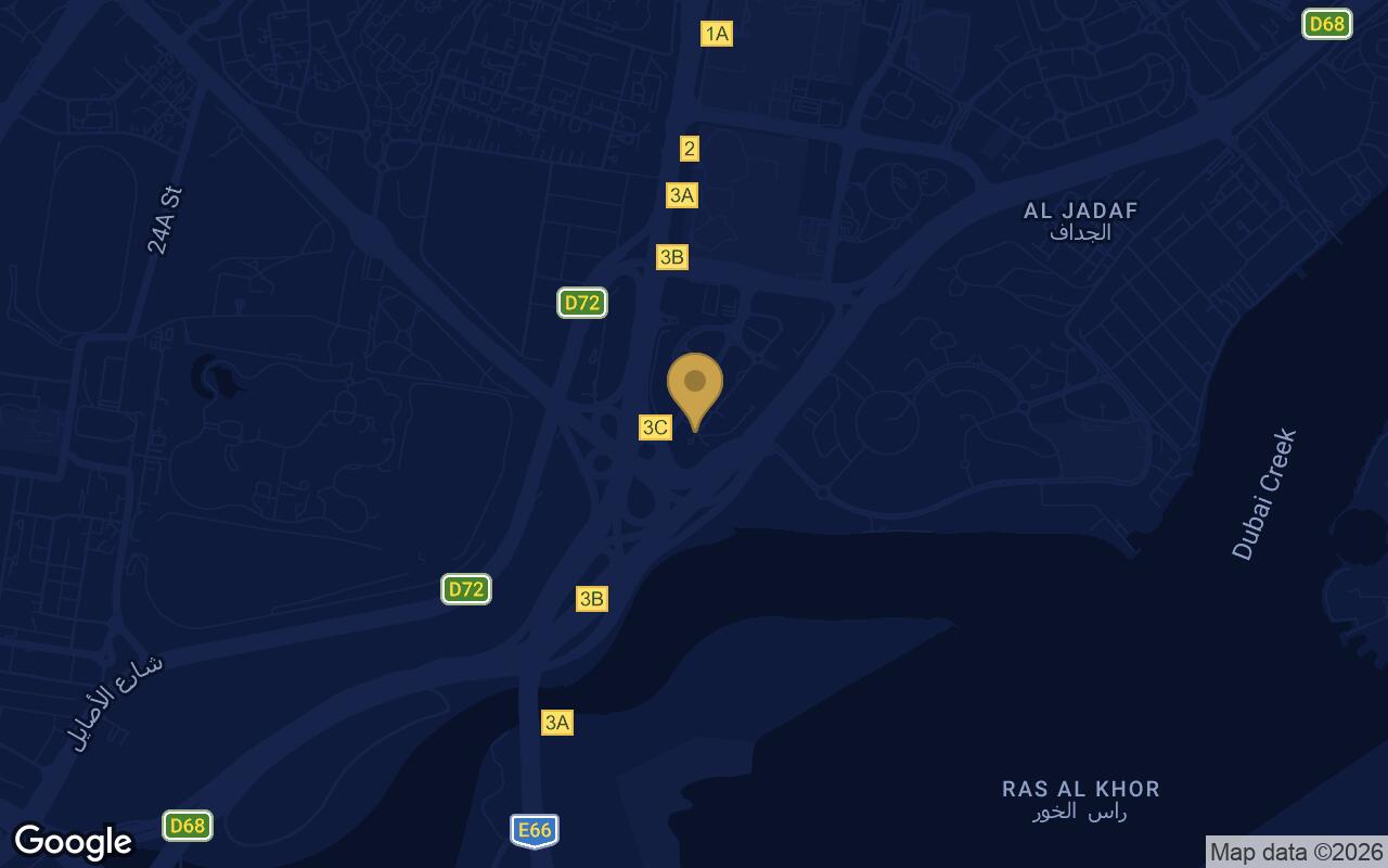 Map of Azizi Creek Views 4 in Al Jadaf