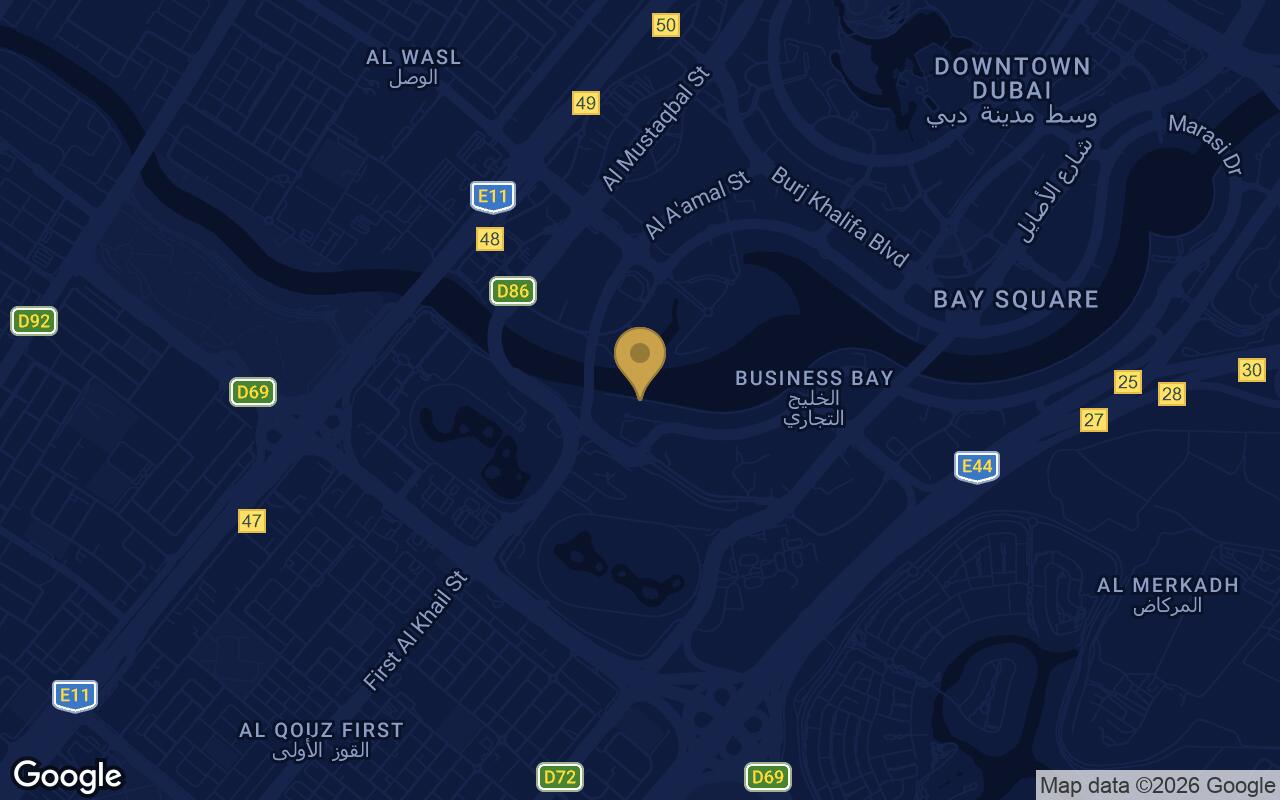 Map of DG1 Living in Business Bay