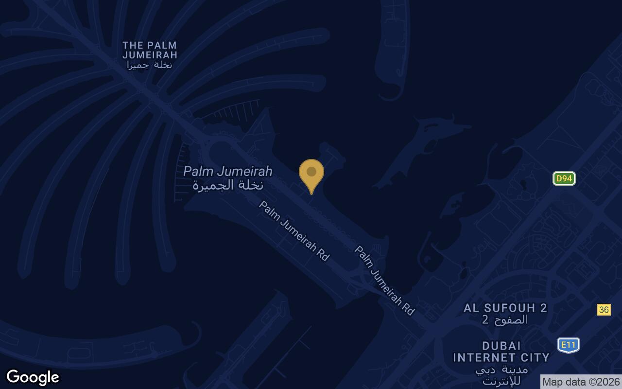 Map of Como Residences in Palm Jumeirah