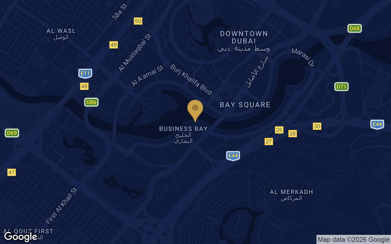 Map of Eywa in Business Bay