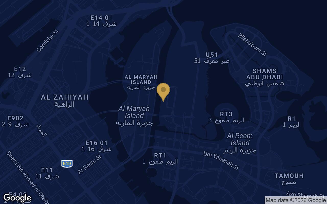 Map of Renad Tower in Al Reem Island