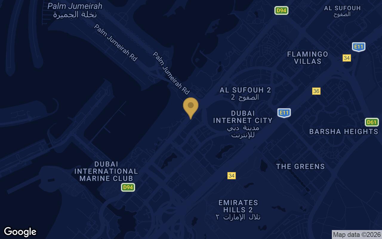 Map of Casa in Dubai Media City
