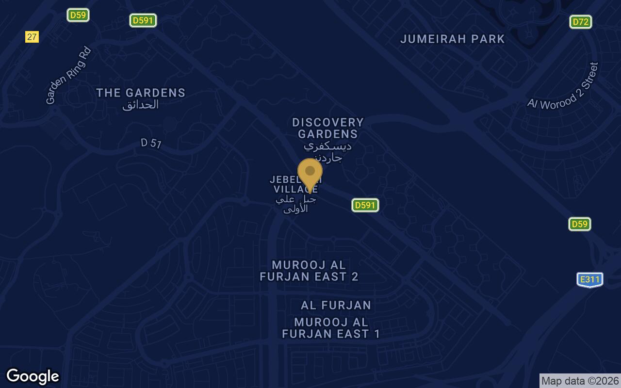 Map of Trussardi Residences in Al Furjan