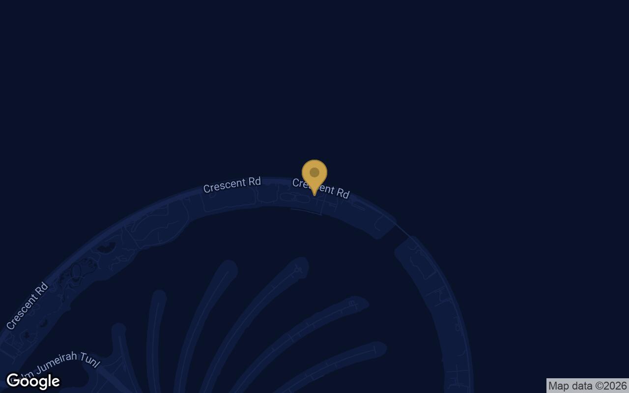 Map of One Crescent in Palm Jumeirah