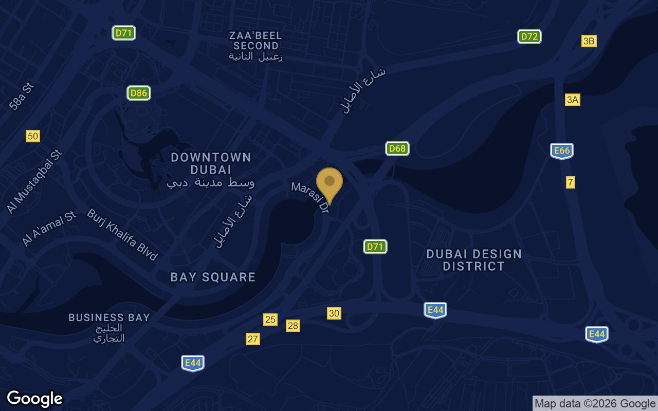 Map of Vela Viento in Business Bay