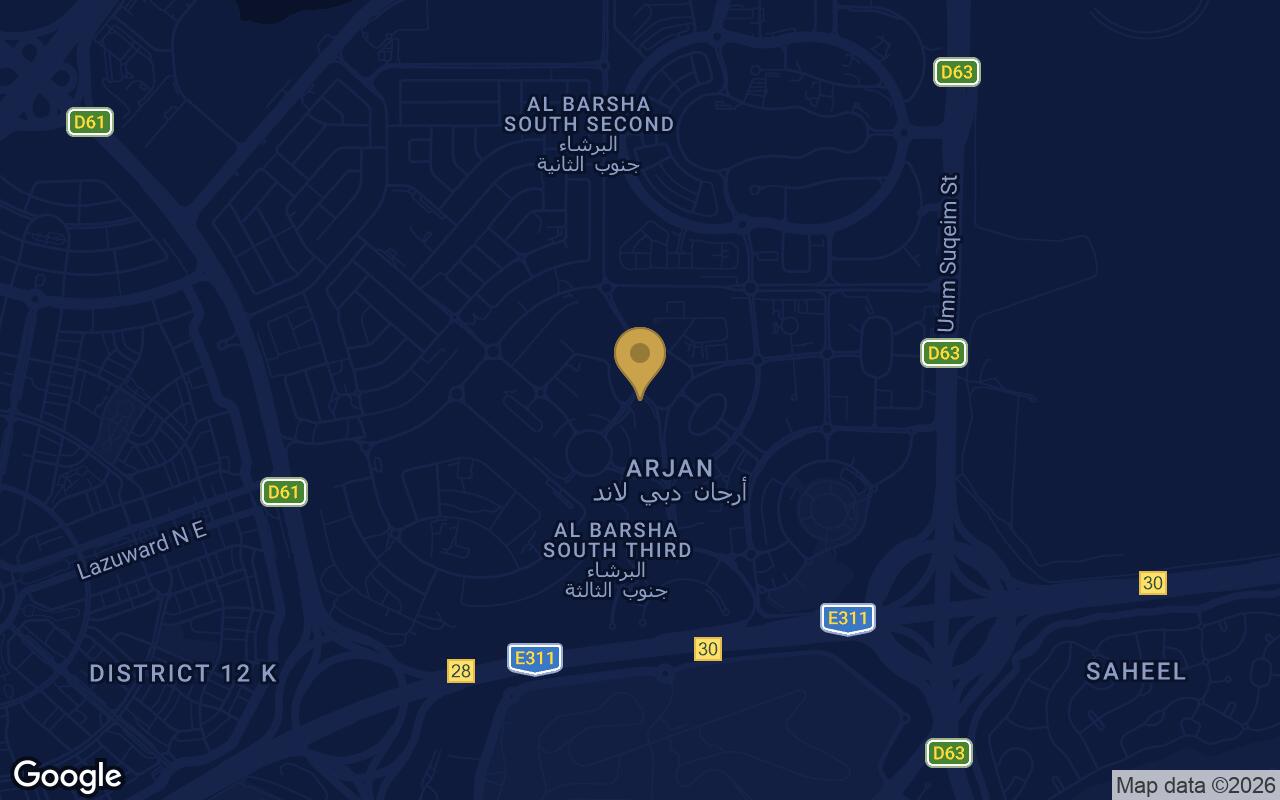 Map of The Central Downtown in Arjan