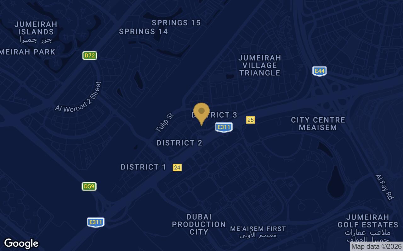 Map of Red Square in JVT (Jumeirah Village Triangle)