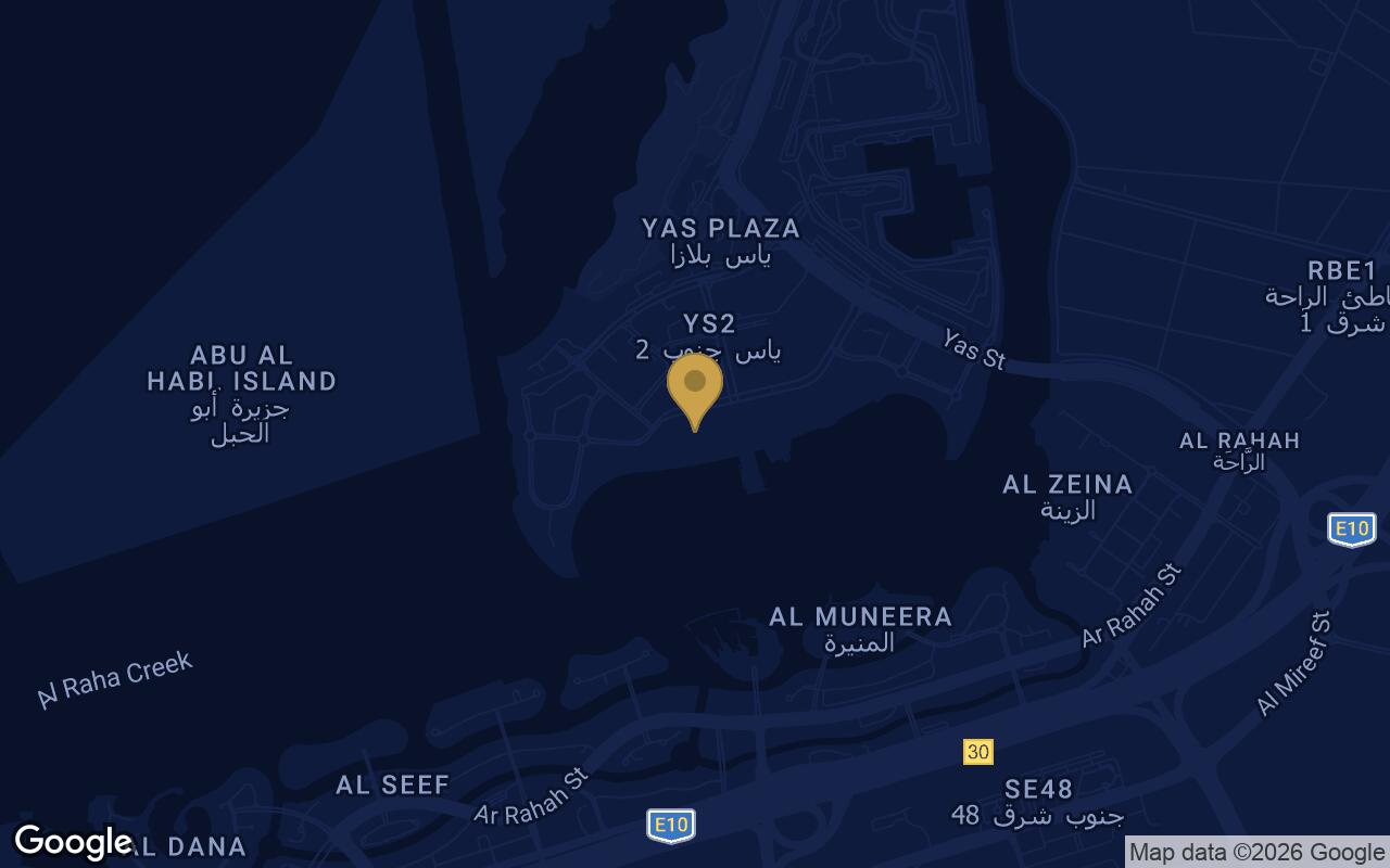 Map of Mayyas at The Bay in Yas Island