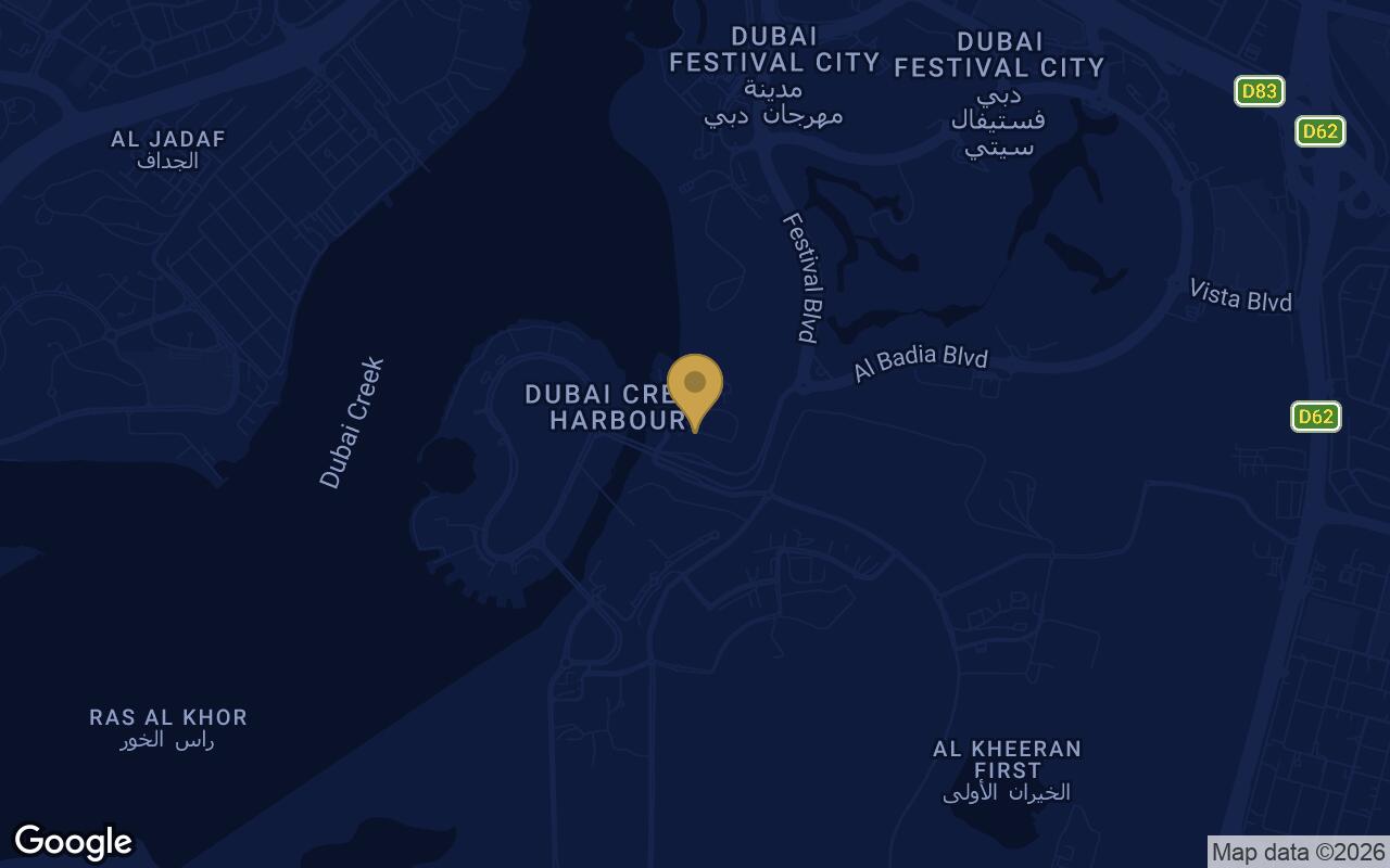 Map of Aeon in DCH (Dubai Creek Harbour)